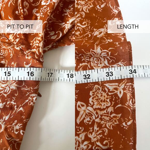 CAROLINE CONSTAS NWT Blakely Floral Cotton Mini Dress in Rust Toile Size S - Picture 16 of 16
